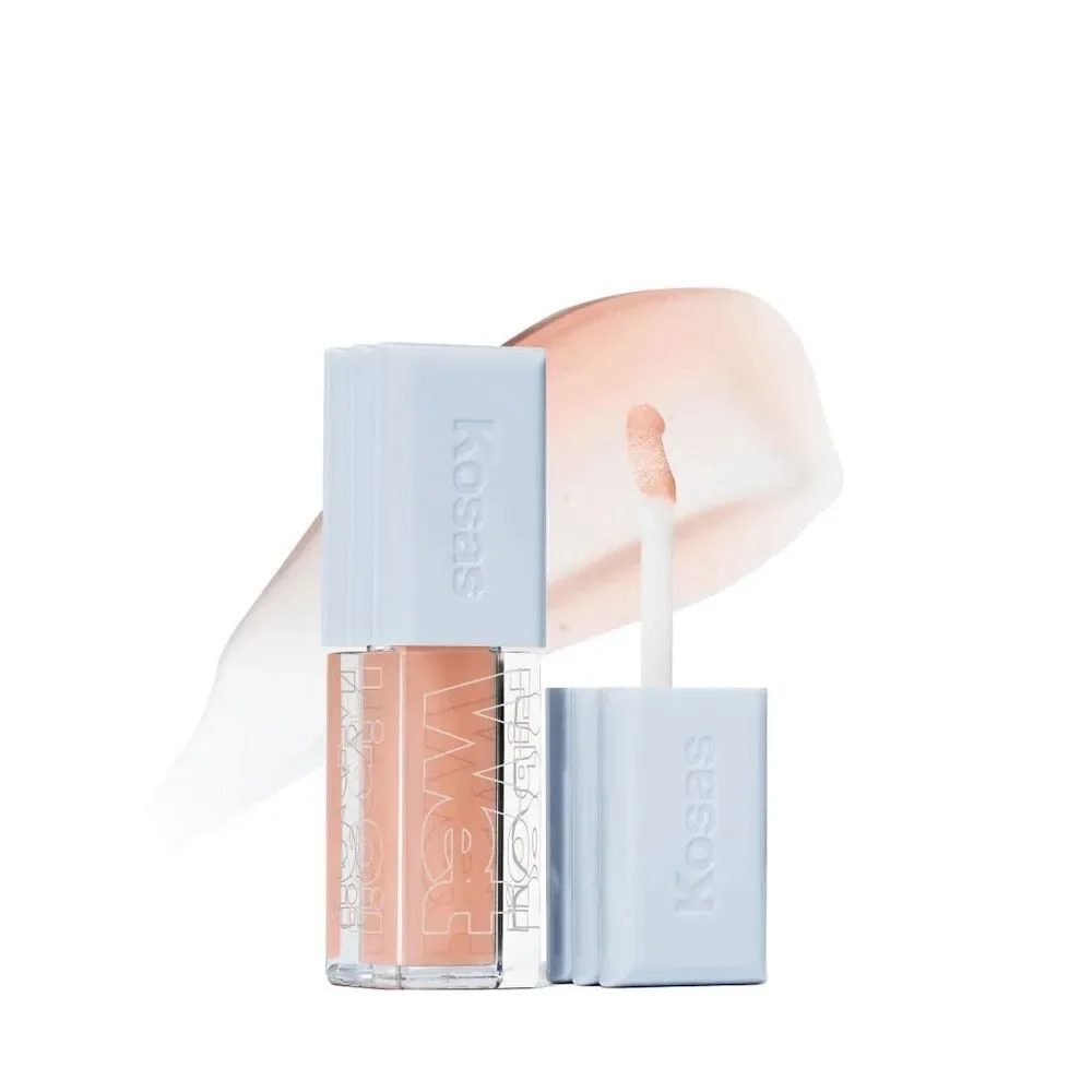 Brand New Kosas Wet Lip Oil Gloss Plumping Peptide Lip Treatment Gloss in Glossy